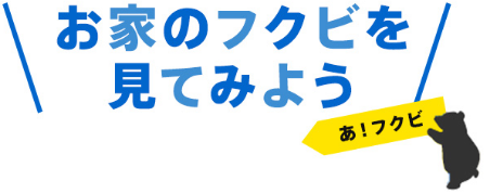 お家のフクビをみてみよう あ！フクビ