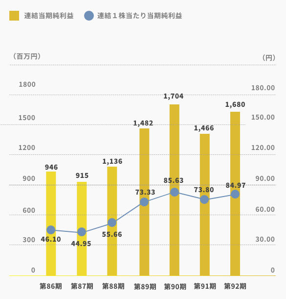 Consolidated Net Income / Consolidated Net Income per Share